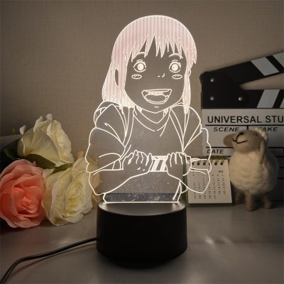 3D Led Lamp Spirited Away No Face Man Totoro Action Figure Nightlight Cute Room Decor Light 9 - Studio Ghibli Merch