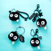 Action Spirited Away Plush Keychain Toys Miyazaki Hayao Totoro Fairydust Susuwatari Doll Girl Bag Pendant Key 1 - Studio Ghibli Merch