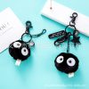 Action Spirited Away Plush Keychain Toys Miyazaki Hayao Totoro Fairydust Susuwatari Doll Girl Bag Pendant Key 3 - Studio Ghibli Merch