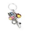 Anime Kiki s Delivery Service Keychain Spirited Away Key ring Ponyo on the Cliff Totoro Metal 4 - Studio Ghibli Merch