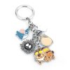 Anime Kiki s Delivery Service Keychain Spirited Away Key ring Ponyo on the Cliff Totoro Metal 5 - Studio Ghibli Merch