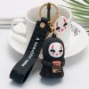 Anime Spirited Away Kawaii Keychain Cartoon Faceless Man Pendant Key Rings Lanyard Women Bag Toys Doll 1 - Studio Ghibli Merch