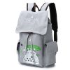 Cat Canvas Backpack Travel Schoolbag Large Capacity Rucksack Shoulder School Bag Mochila Escolar 1 - Studio Ghibli Merch