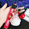 Charm Plush Totoro Keychain Totoro Bell Lovely Anime Cat Doll Bag Purse Soft Pendant Key Ring 4 - Studio Ghibli Merch