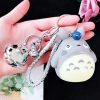 Charm Plush Totoro Keychain Totoro Bell Lovely Anime Cat Doll Bag Purse Soft Pendant Key Ring 5 - Studio Ghibli Merch