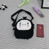 Cute Cartoon No Face Man Plush Messenger Bag Spirited Away Cosplay Anime Plush Bag Dolls Adjustable 2 - Studio Ghibli Merch