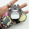 Cute Cartoon Totoro Keychain PVC Silicone Anime Key Chain Double Side Cartoon Key Ring Kid Trinket 1 - Studio Ghibli Merch