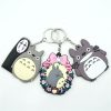 Cute Cartoon Totoro Keychain PVC Silicone Anime Key Chain Double Side Cartoon Key Ring Kid Trinket - Studio Ghibli Merch