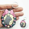 Cute Cartoon Totoro Keychain PVC Silicone Anime Key Chain Double Side Cartoon Key Ring Kid Trinket 4 - Studio Ghibli Merch