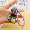 Cute My Neighbor Totoro Doll Keychain Chinchilla Keyrings Pendant fit Bag Charms Purse Accessory for Miyazaki - Studio Ghibli Merch