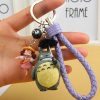 Miyazaki Hayao Animated Film My Neighbor Lovely Totoro Keychain Totoro PVC Doll Keyrings Charms Bag Backpack 3 - Studio Ghibli Merch