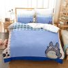 Miyazaki Hayao Spirited Away Bedding Set Quilt Totoro Studio Ghibli Duvet Cover Comforter Bedclothes Children Kid 12 - Studio Ghibli Merch