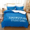 Miyazaki Hayao Spirited Away Bedding Set Quilt Totoro Studio Ghibli Duvet Cover Comforter Bedclothes Children Kid 7 - Studio Ghibli Merch