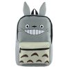 My Neighbor Totoro With Ears Smile Teeth Anime Cartoon Nylon Backpacks Messenger School Bag Rucksack - Studio Ghibli Merch