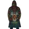 Princess Mononoke SG AOP Hooded Cloak Coat BACK Mockup - Studio Ghibli Merch