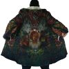 Princess Mononoke SG AOP Hooded Cloak Coat NO HOOD Mockup - Studio Ghibli Merch