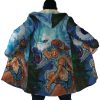 Raging Princess Mononoke SG AOP Hooded Cloak Coat NO HOOD Mockup - Studio Ghibli Merch