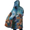 Raging Princess Mononoke SG AOP Hooded Cloak Coat SIDE Mockup - Studio Ghibli Merch