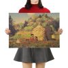 TIE LER Hayao Miyazaki Anime Movie Poster Cartoon Does Retro Nostalgia Kraft Paper Poster Cafe Bar 1 - Studio Ghibli Merch