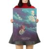 TIE LER Hayao Miyazaki Anime Movie Poster Cartoon Does Retro Nostalgia Kraft Paper Poster Cafe Bar 10 - Studio Ghibli Merch