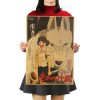 TIE LER Hayao Miyazaki Anime Movie Poster Cartoon Does Retro Nostalgia Kraft Paper Poster Cafe Bar 11 - Studio Ghibli Merch