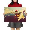 TIE LER Hayao Miyazaki Anime Movie Poster Cartoon Does Retro Nostalgia Kraft Paper Poster Cafe Bar 20 - Studio Ghibli Merch