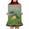 TIE LER Hayao Miyazaki Anime Movie Poster Cartoon Does Retro Nostalgia Kraft Paper Poster Cafe Bar 3 - Studio Ghibli Merch