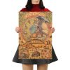 TIE LER Hayao Miyazaki Anime Movie Poster Cartoon Does Retro Nostalgia Kraft Paper Poster Cafe Bar 6 - Studio Ghibli Merch