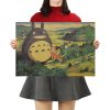 TIE LER Hayao Miyazaki Anime Movie Poster Cartoon Does Retro Nostalgia Kraft Paper Poster Cafe Bar 7 - Studio Ghibli Merch