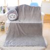 Totoro Plush Pillow Multifunction 3 in 1 Throw Pillow Totoro Hand Warm Pillow Cushion Baby Kids 2 - Studio Ghibli Merch