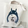 Totoro Tote Bag Japanese Anime Printing Shopping Bags for Women Resuable HandBags Harajuku Large Capacity Female 11 - Studio Ghibli Merch