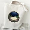 Totoro Tote Bag Japanese Anime Printing Shopping Bags for Women Resuable HandBags Harajuku Large Capacity Female 13 - Studio Ghibli Merch