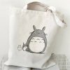 Totoro Tote Bag Japanese Anime Printing Shopping Bags for Women Resuable HandBags Harajuku Large Capacity Female 23 - Studio Ghibli Merch