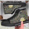 Totoro and Soot Shoes high top canvas shoes - Studio Ghibli Merch