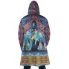 Trippy Castle in the Sky SG AOP Hooded Cloak Coat BACK Mockup - Studio Ghibli Merch