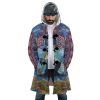 Trippy Castle in the Sky SG AOP Hooded Cloak Coat FRONT Mockup - Studio Ghibli Merch