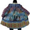 Trippy Castle in the Sky SG AOP Hooded Cloak Coat NO HOOD Mockup - Studio Ghibli Merch