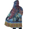 Trippy Castle in the Sky SG AOP Hooded Cloak Coat SIDE Mockup - Studio Ghibli Merch