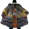 Trippy Grave of the Fireflies SG AOP Hooded Cloak Coat NO HOOD Mockup - Studio Ghibli Merch