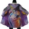 Trippy Howls Moving Castle SG AOP Hooded Cloak Coat NO HOOD Mockup - Studio Ghibli Merch