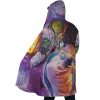 Trippy Howls Moving Castle SG AOP Hooded Cloak Coat SIDE Mockup - Studio Ghibli Merch