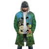 Trippy My Neighbor Totoro SG AOP Hooded Cloak Coat FRONT Mockup - Studio Ghibli Merch