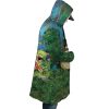 Trippy My Neighbor Totoro SG AOP Hooded Cloak Coat RIGHT Mockup - Studio Ghibli Merch