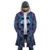 Trippy Ponyo SG AOP Hooded Cloak Coat FRONT Mockup - Studio Ghibli Merch