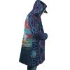 Trippy Ponyo SG AOP Hooded Cloak Coat RIGHT Mockup - Studio Ghibli Merch