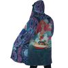 Trippy Ponyo SG AOP Hooded Cloak Coat SIDE Mockup - Studio Ghibli Merch