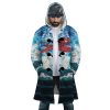 Trippy Porco Rosso SG AOP Hooded Cloak Coat FRONT Mockup - Studio Ghibli Merch