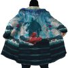 Trippy Porco Rosso SG AOP Hooded Cloak Coat NO HOOD Mockup - Studio Ghibli Merch