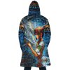 Trippy Spirited Away SG AOP Hooded Cloak Coat BACK Mockup - Studio Ghibli Merch