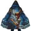 Trippy Spirited Away SG AOP Hooded Cloak Coat MAIN Mockup - Studio Ghibli Merch